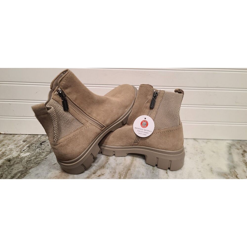 Blondo Bandit Waterproof Womens Tan Suede Boots Size 7.5 NEW